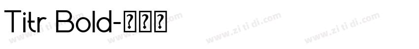 Titr Bold字体转换